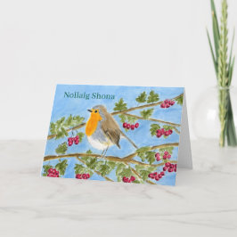 Nollaig Shona Christmas Card Feestdagen Kaart
