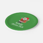 Nollaig Shona Duit Irish KerstkerstSanta Papieren Bordje (Gekanteld)