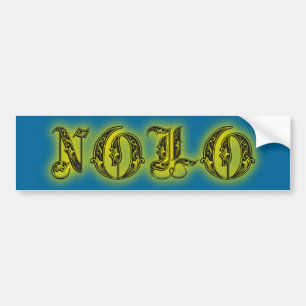 NOLO New Orleans die de Kaarten van het Tattoo bek Bumpersticker