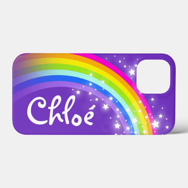 Nom (5 lettre) arc-en-ciel indigo violet coque iph (Verso (horizontal))
