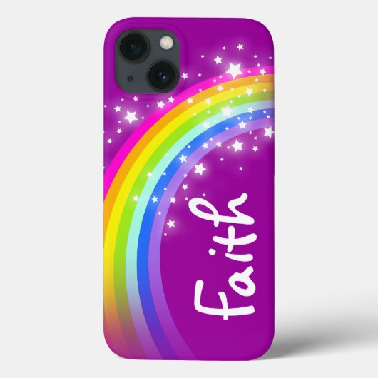 Nom 5 lettre arc-en-ciel violet ipad mini coque (Verso)