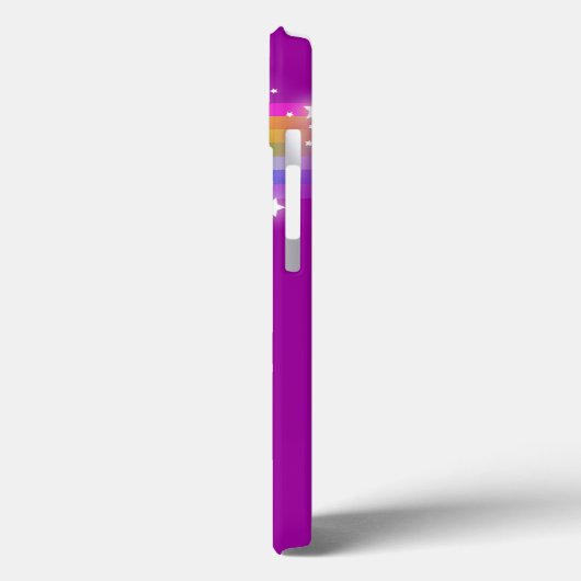 Nom 5 lettre arc-en-ciel violet ipad mini coque (Verso / Gauche)