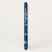 Nom 6 lettre espace fusée bleu coque iphone (Dos/Gauche)