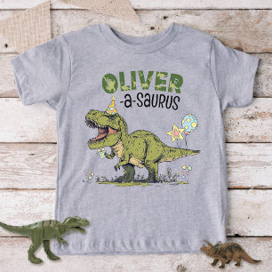 Nom-a-saurus TRex Dinosaure Enfants Anniversaire P