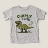 Nom-a-saurus TRex Dinosaure Fête d'anniversaire pe (Design Recto)