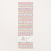 Nom abigail signifiant tapis de yoga jaune rose (Devant)