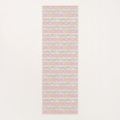 Nom abigail signifiant tapis de yoga jaune rose (Dos)