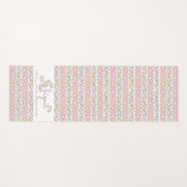 Nom abigail signifiant tapis de yoga jaune rose (Devant (Horizontal))
