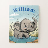 Nom adorable éléphant Jigsaw Puzzle (Vertical)