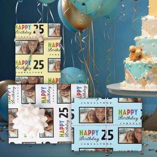 Nom Âge Anniversaire Papier d'enveloppement