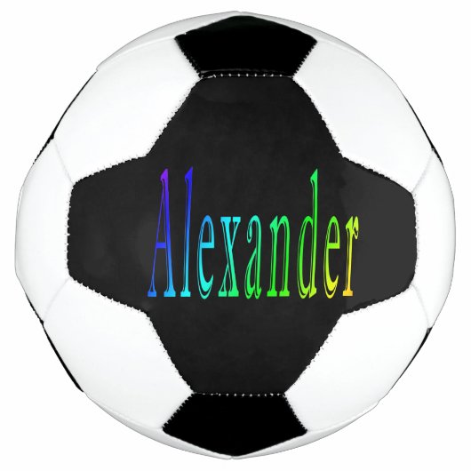 Nom Alexander coloré, Soccerball (Devant)