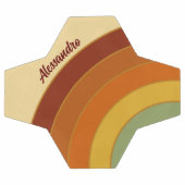 Nom Arc-en-ciel Super en couche rétro tronquée (Plat)