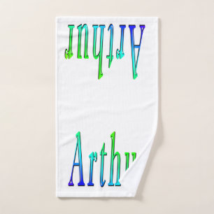 Nom Arthur En Vert Et Bleu,