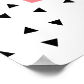 Nom avec monogramme rose impression de nom personn (Coin)