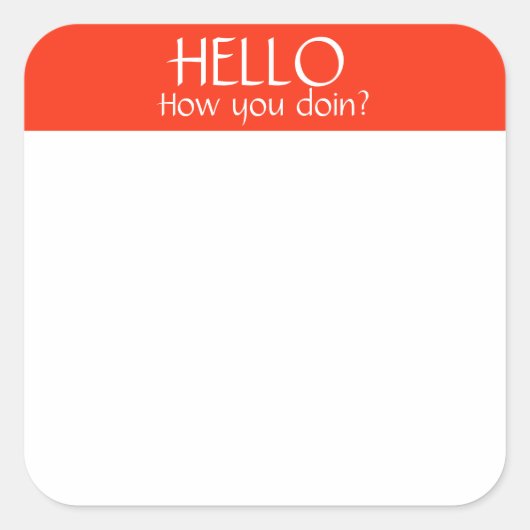 Nom Balise Sticker Badge Funny Party Humour (Devant)