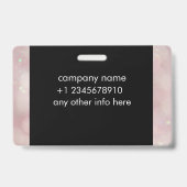 nom balises bulles aide-soignant badge id (Arrière)