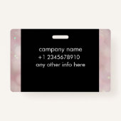 nom balises bulles aide-soignant badge id (Dos)