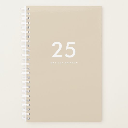 Nom beige minimaliste (Devant)