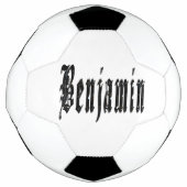 Nom Benjamin de conception noire, Soccerball (Devant)