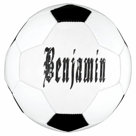 Nom Benjamin de conception noire, Soccerball (Devant)