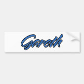 Nom bleu de Gareth Autocollants (Devant)
