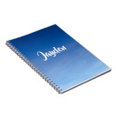 Nom bleu Personnalisation Carnet de l'école (Côté Droit)