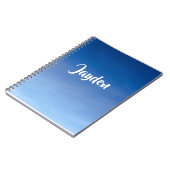 Nom bleu Personnalisation Carnet de l'école (Côté gauche)