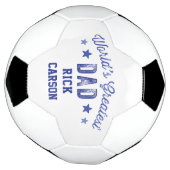 Nom bleu personnalisé Le plus grand papa du monde (Tourné)