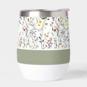 Nom botanique de fleur sauvage aquarelle (Gauche)