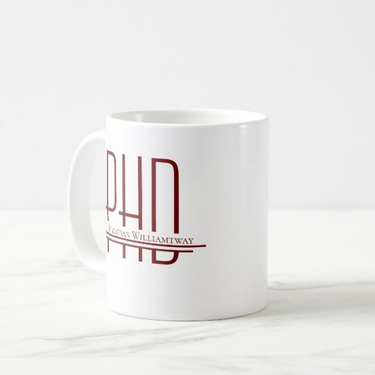 Nom Bourgogne PhD Coffee Mug (Devant gauche)