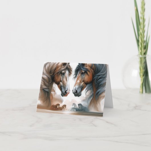 Nom Brown Beau Chevaux pliés (Devant)