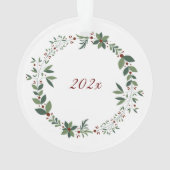 Nom Burgundy Cute Souris Arbre de Noël (dos)