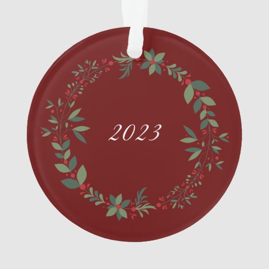 Nom Burgundy Cute Teddy Christmas Tree (dos)