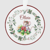 Nom Burgundy Sweet Mouse Arbre de Noël (devant)