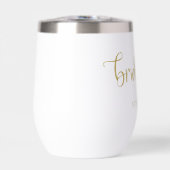 Nom cadeau de Bridesmaid Gold Faux Parties scintil (Avant)