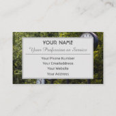 Nom carte de visite contemporain et profession (Dos)