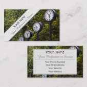 Nom carte de visite contemporain et profession (Devant / Derrière)