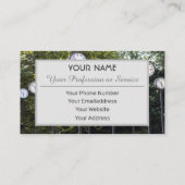 Nom carte de visite contemporain et profession (Dos)