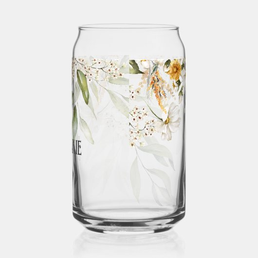 Nom, Charming White Gold Floral Drop (Gauche)