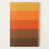 Nom Citrouille Orange Marron Rétro Rayé 2026 (Dos)