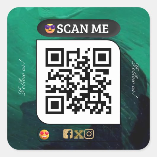 nom commercial code qr autocollant (Devant)