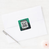 nom commercial code qr autocollant (Enveloppe)