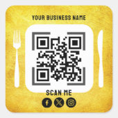 nom commercial code qr autocollant (Devant)
