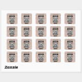 nom commercial code qr autocollant (Feuille)