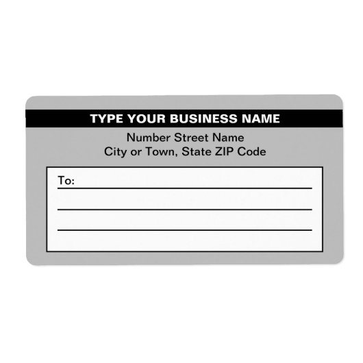 Nom commercial en surbrillance sur le Étiquette d' (Devant)