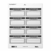 Nom commercial en surbrillance sur le Étiquette d' (Feuille entière)