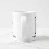 Nom commercial et logo sur Jumbo Mug (Dos)