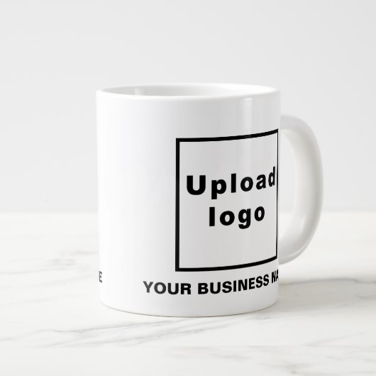 Nom commercial et logo sur Jumbo Mug (Devant droit)