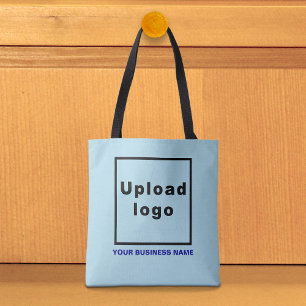 Nom commercial et logo sur le Sac fourre-tout bleu