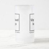 Nom commercial et logo sur Mug en verre de 16 oz (Centre)